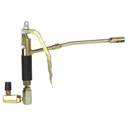 Pistola per Ingrassatore Pneumatico da 12-15L | con Estremità Rigida e Flessibile | Impugnatura Antiscivolo